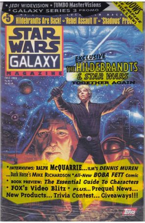 Star Wars Galaxy Magazine 5 (with card) published by Topps with cover art by Tim Hildebrandt and Greg Hildebrandt