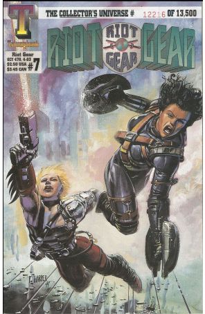 Riot Gear 7 published by Triumphant with cover art by Fred Harper