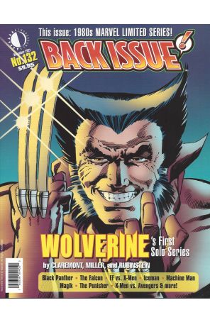 Back Issue 132 published by TwoMorrows with cover art by Frank Miller
