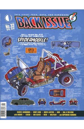 Back Issue 32 published by TwoMorrows with cover art by Eliot Brown