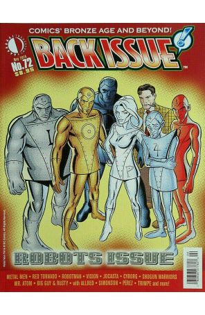 Back Issue 72 published by TwoMorrows with cover art by Mike Allred