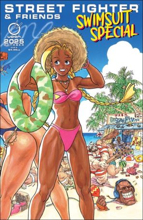 2025 Street Fighter And Friends Swimsuit Special 1E published by Udon with cover art by Kinu Nishimura