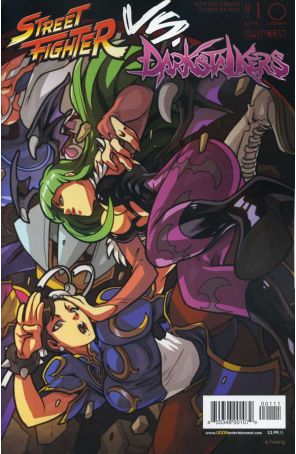 Street Fighter Vs. Darkstalkers 1A published by Udon with cover art by Edwin Huang