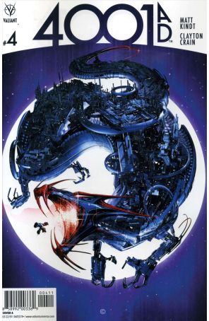 4001 A.D. 4A published by Valiant with cover art by Clayton Crain