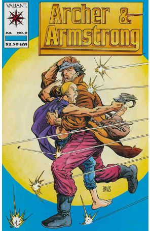 Archer And Armstrong 0 published by Valiant with cover art by Barry Windsor-Smith