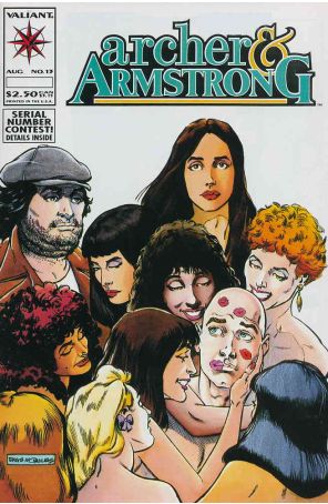 Archer And Armstrong 13 published by Valiant with cover art by Rags Morales