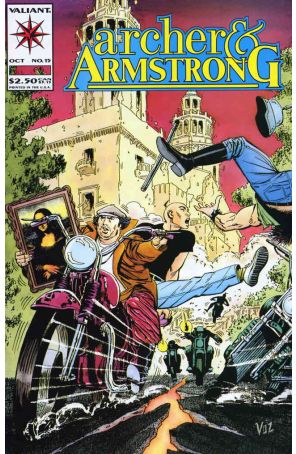 Archer And Armstrong 15 published by Valiant with cover art by Mike Vosburg