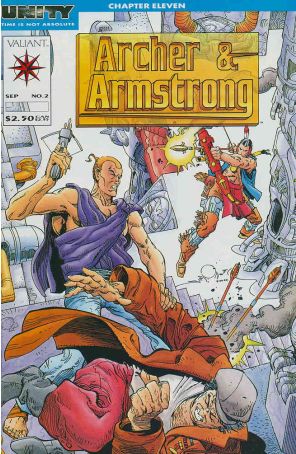 Archer And Armstrong 2 published by Valiant with cover art by Walt Simonson