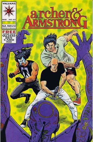 Archer And Armstrong 22 published by Valiant with cover art by Mike Vosburg