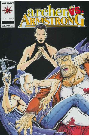 Archer And Armstrong 9 published by Valiant with cover art by Bernard Chang