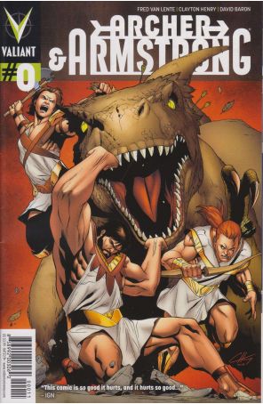 Archer and Armstrong (2nd Series) 0 published by Valiant with cover art by Clayton Henry