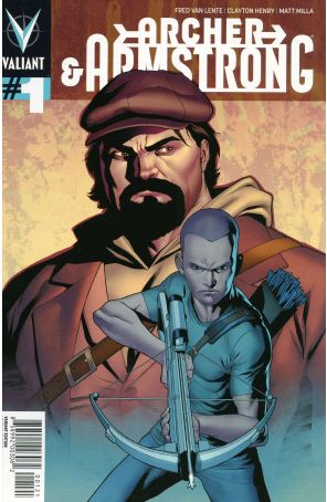 Archer and Armstrong (2nd Series) 1A published by Valiant with cover art by Clayton Henry