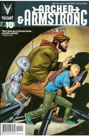 Archer and Armstrong (2nd Series) 10 published by Valiant with cover art by Clayton Henry