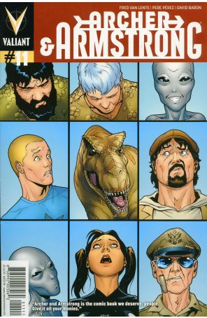 Archer and Armstrong (2nd Series) 11 published by Valiant with cover art by Pere Perez