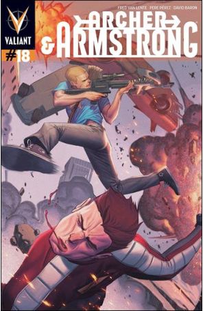 Archer and Armstrong (2nd Series) 18A published by Valiant with cover art by Jorge Molina