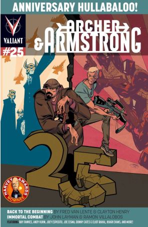 Archer and Armstrong (2nd Series) 25B published by Valiant with cover art by Shawn Crystal