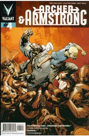 Archer and Armstrong (2nd Series) 4 published by Valiant with cover art by Jason Pearson