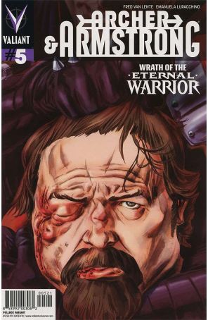 Archer and Armstrong (2nd Series) 5A published by Valiant with cover art by Doug Braithwaite