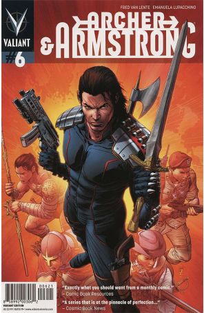 Archer and Armstrong (2nd Series) 6A published by Valiant with cover art by Patrick Zircher
