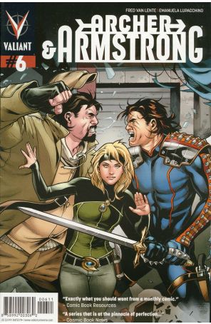 Archer and Armstrong (2nd Series) 6 published by Valiant with cover art by Emanuela Lupacchino