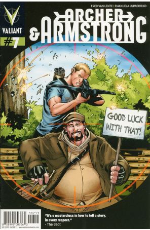 Archer and Armstrong (2nd Series) 7 published by Valiant with cover art by Emanuela Lupacchino