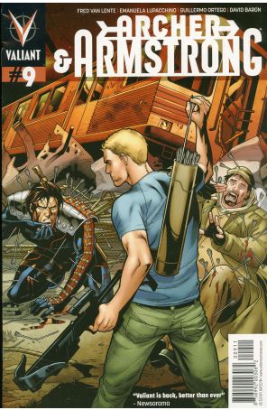 Archer and Armstrong (2nd Series) 9 published by Valiant with cover art by Emanuela Lupacchino