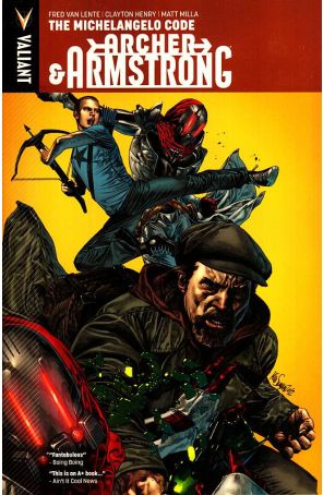 Archer and Armstrong (2nd Series) TPB 1 (2nd) published by Valiant with cover art by Mico Suayan