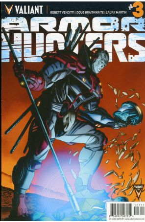 Armor Hunters 3 published by Valiant with cover art by Doug Braithwaite