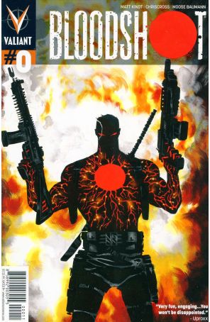Bloodshot (3rd Series) 0 published by Valiant with cover art by Dave Bullock