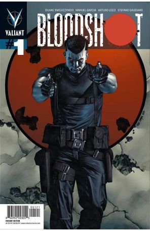 Bloodshot (3rd Series) 1A published by Valiant with cover art by Mico Suayan