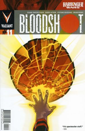Bloodshot (3rd Series) 11 published by Valiant with cover art by Kalman Andrasofszky