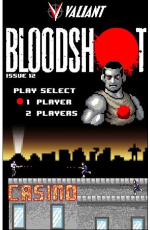 Bloodshot (3rd Series) 12A published by Valiant with cover art by Matthew Waite