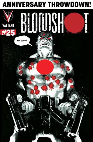 Bloodshot (3rd Series) 25C published by Valiant with cover art by Don Perlin