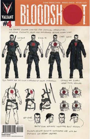 Bloodshot (3rd Series) 4A published by Valiant with cover art by David Aja