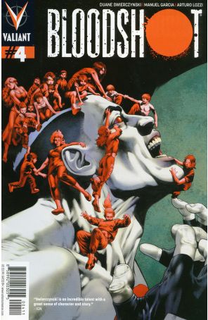 Bloodshot (3rd Series) 4 published by Valiant with cover art by Arturo Lozzi