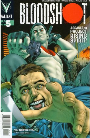 Bloodshot (3rd Series) 5 published by Valiant with cover art by Arturo Lozzi