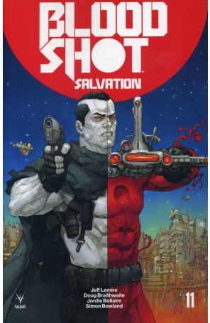 Bloodshot Salvation 11A published by Valiant with cover art by Kenneth Rocafort