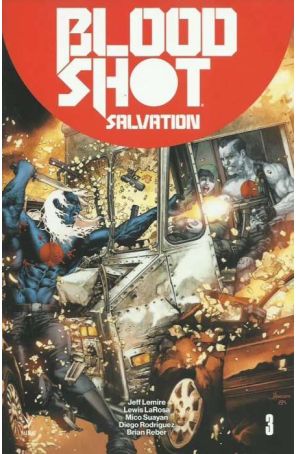 Bloodshot Salvation 3C published by Valiant with cover art by Jay Anacleto