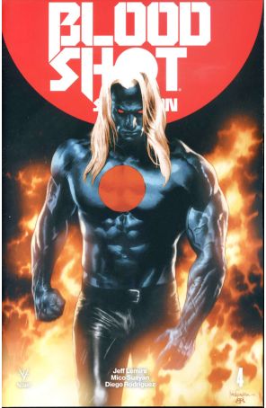 Bloodshot Salvation 4A published by Valiant with cover art by Mico Suayan