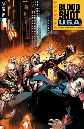 Bloodshot U.S.A. 1D published by Valiant with cover art by Ryan Stegman