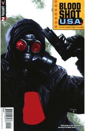 Bloodshot U.S.A. 2B published by Valiant with cover art by Stephen Segovia
