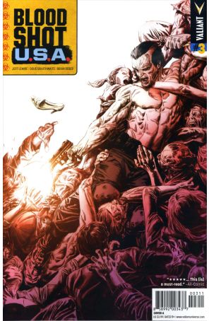 Bloodshot U.S.A. 3A published by Valiant with cover art by Doug Braithwaite