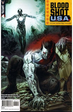 Bloodshot U.S.A. 4A published by Valiant with cover art by Doug Braithwaite