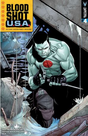 Bloodshot U.S.A. 4B published by Valiant with cover art by Clayton Henry