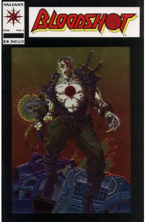 Bloodshot 1 published by Valiant with cover art by Barry Windsor-Smith