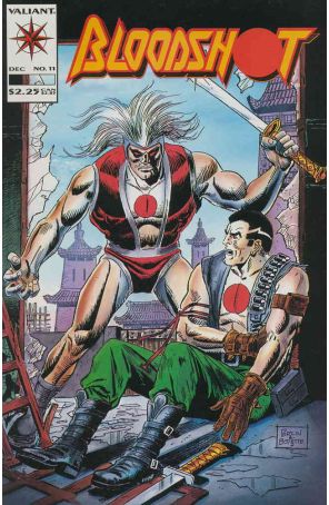 Bloodshot 11 published by Valiant with cover art by Don Perlin