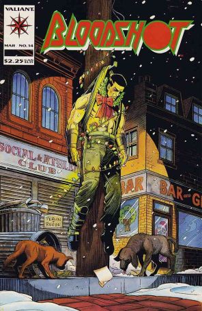 Bloodshot 14 published by Valiant with cover art by Don Perlin