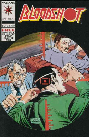 Bloodshot 16 published by Valiant with cover art by Don Perlin