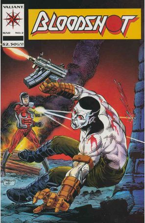 Bloodshot 2 published by Valiant with cover art by Don Perlin