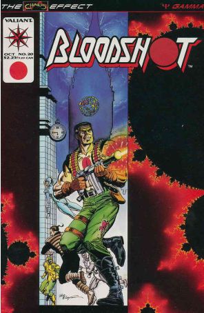 Bloodshot 20 published by Valiant with cover art by Mike Vosburg